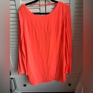 Bright Orange / Salmon Bell Sleeve Dress